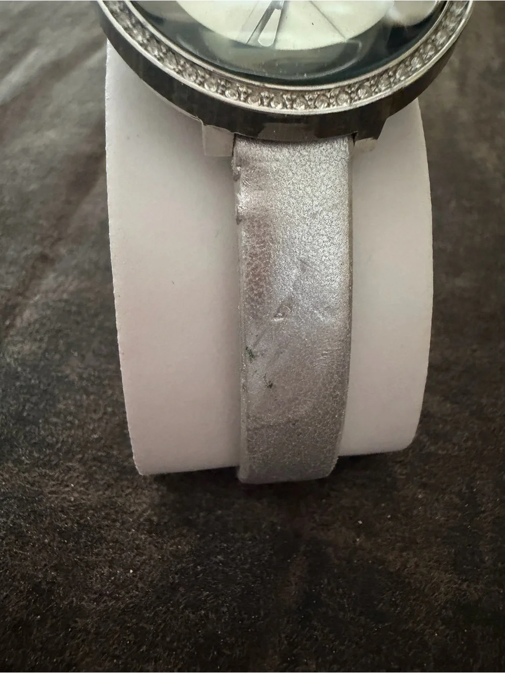 Silver Women's Crystal Bezel Quartz Watch